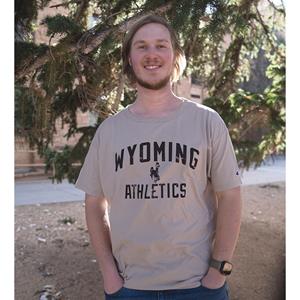 Champion®  Tee S/S Garment Dyed Wyoming Bucking Horse Athletics